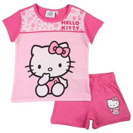 Hello Kitty Cutie Pink gyerek rövid pizsama termékfotó