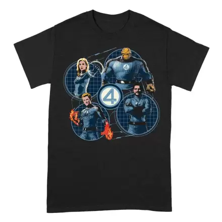Fantastic Four Group Grid Circle póló  termékfotó