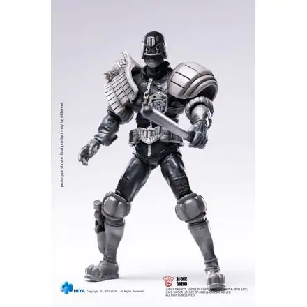 2000 AD Exquisite Mini akciófigura 1/18 Black and White Judge Dredd 10 cm termékfotó