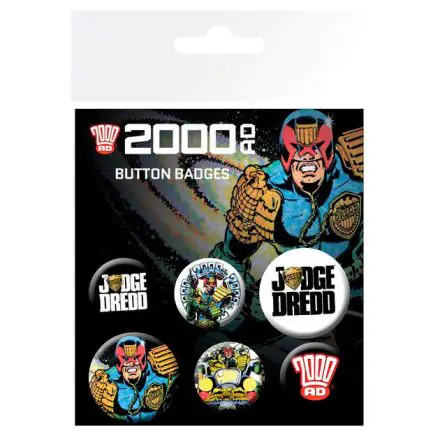 2000 AD Judge Dredd kitűző csomag termékfotó