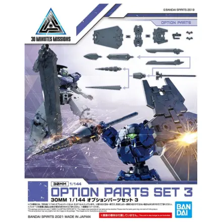 30MM 1/144 Option Parts 3 db-os modell készlet kiegészítő csomag termékfotó