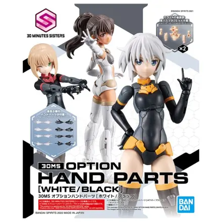 30MS Option Hand Parts (White / Black) modell készlet kiegészítő termékfotó