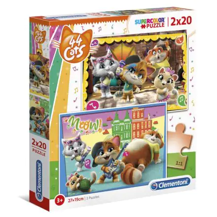 44 Cats puzzle 2x20db-os termékfotó