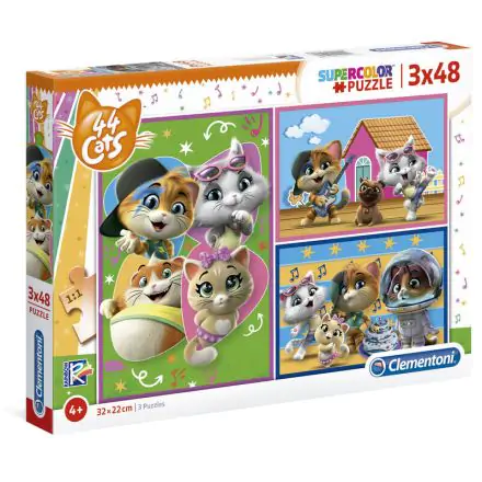 44 Cats puzzle 3x48db-os termékfotó