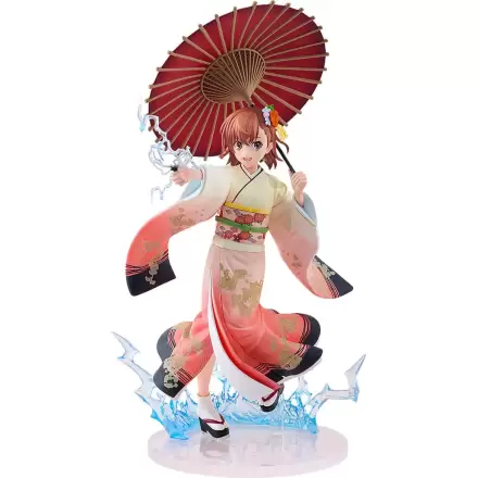 A Certain Scientific Railgun T 1/7 Mikoto Misaka Furisode Kimono Ver. szobor figura 28 cm termékfotó