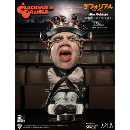 A Clockwork Orange Defo-Real Series Alex Denagy 2 Ludovico Tech Ver. szobor figura 15 cm termékfotó