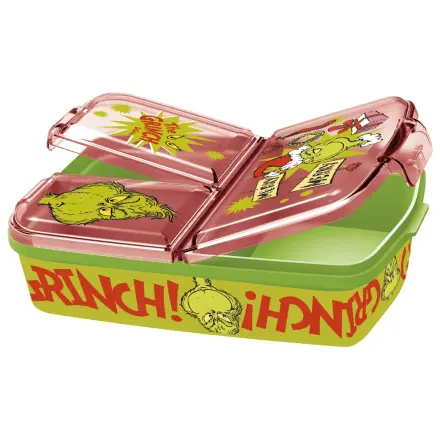 A Grincs Christmas Mischief több rekeszes uzsonnás doboz, szendvicsdoboz termékfotó