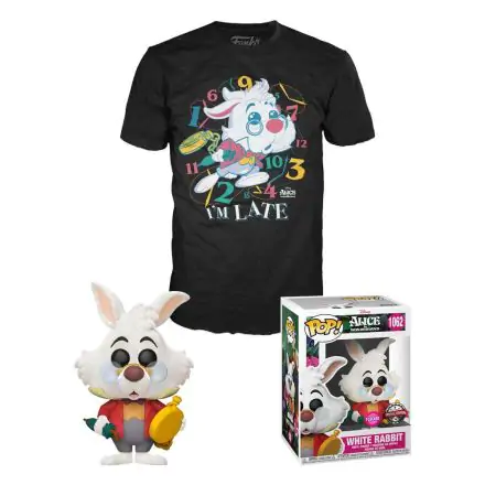 Alice Csodaországban POP! & Tee Box White Rabbit figura és póló csomag termékfotó