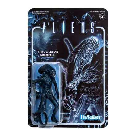 Aliens ReAction Wave 1 Alien Warrior Nightfall Blue akciófigura 10 cm termékfotó