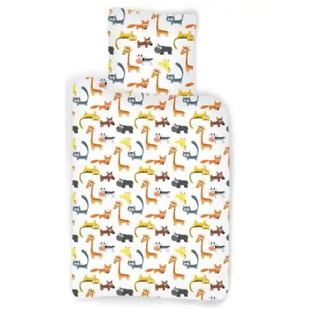 Állatos gyerek ágyneműhuzat 100x140cm, 40x45 cm termékfotó