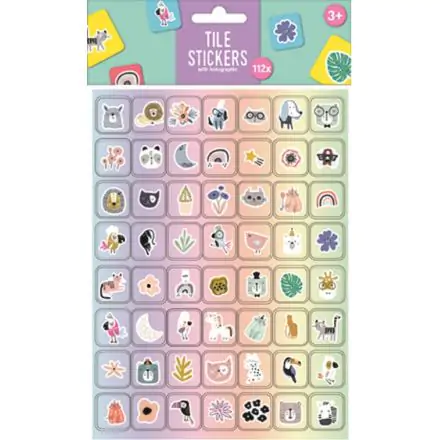 Állatos hologrammos matrica szett 112 db-os termékfotó