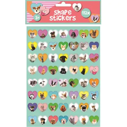 Állatos hologrammos matrica szett 112 db-os termékfotó