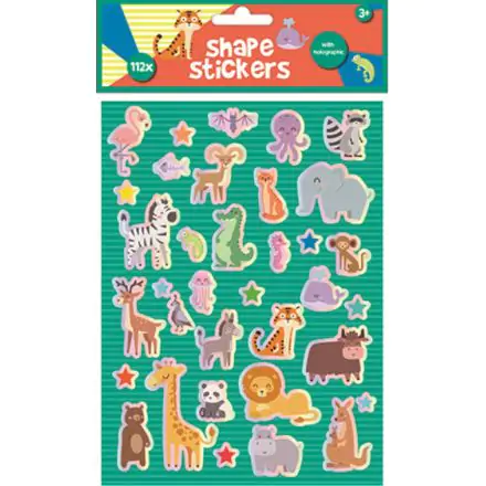 Állatos hologrammos matrica szett termékfotó