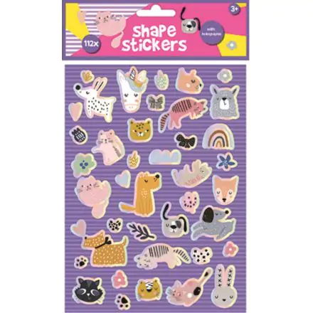 Állatos hologrammos matrica szett termékfotó