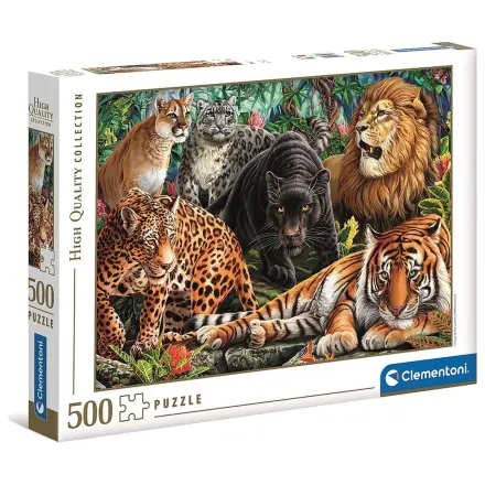 Állatos Wild Cats 500 db-os puzzle  termékfotó