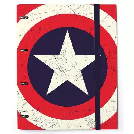 Amerika Kapitány Marvel gyűrűs karton irattartó termékfotó