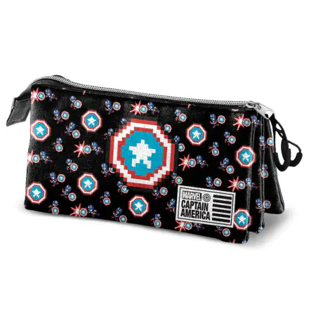 Amerika Kapitány Pixel tripla tolltartó termékfotó