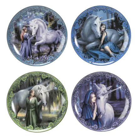 Anne Stokes Unicorn and Maiden 4db-os tányér csomag termékfotó