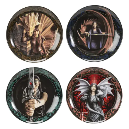 Anne Stokes Warrior Maidens 4db-os tányér csomag termékfotó