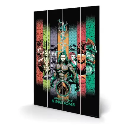 Aquaman Unite The Kingdoms fa fali dekoráció 40 x 59 cm termékfotó