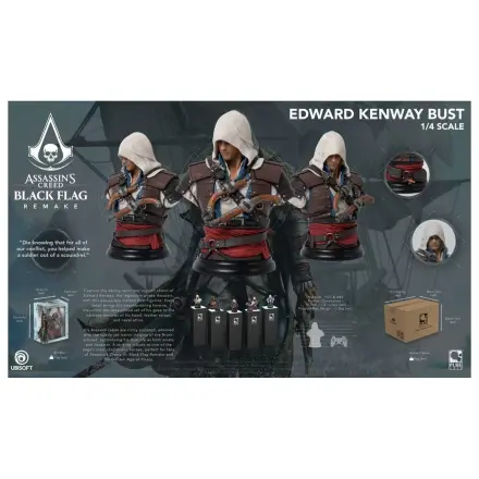 Assassin´s Creed 1/4 Edward mellszobor figura  termékfotó