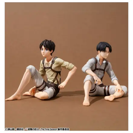 Attack on Titan G.E.M. Series 2 db-os PVC figura csomag Eren Yeager & Squad Captain Levi Palm Size  termékfotó