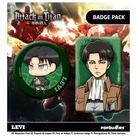 Attack on Titan Levi 2 db-os kitűző csomag termékfotó