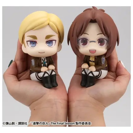 Attack on Titan Look Up Hange Zoe & Erwin Smith (with gift) PVC szobor figura csomag 11 cm       termékfotó