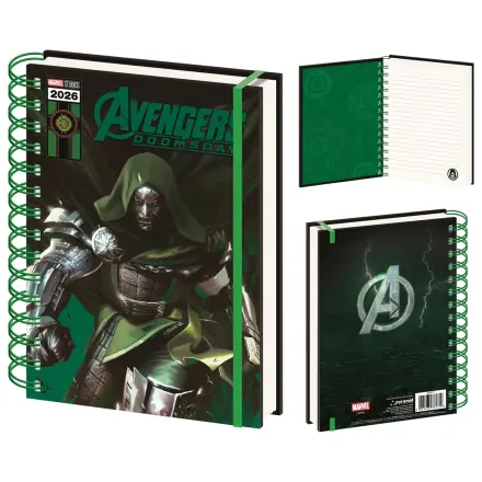 Avengers Doomsday Doctor Doom A5 jegyzetfüzet termékfotó
