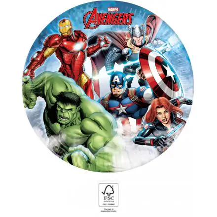 Avengers Infinity Stones, Bosszúállók papírtányér 8 db-os 23 cm FSC termékfotója