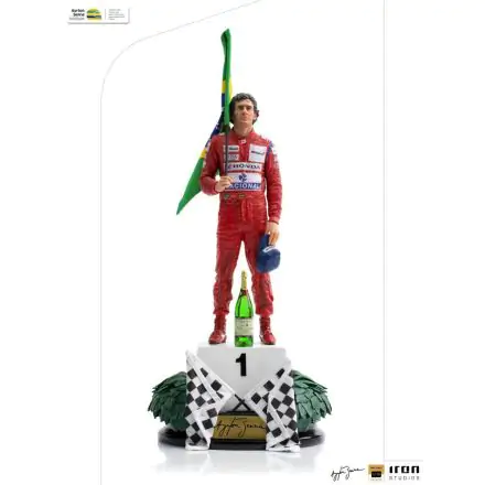 Ayrton Senna Art Scale 1/10 Ayrton Senna (GP Brazil 1991) szobor figura 30 cm termékfotó