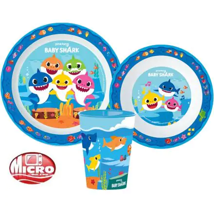 Baby Shark étkészlet, micro műanyag szett termékfotó