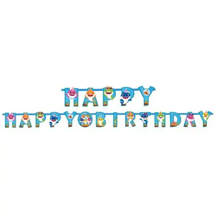 Baby Shark Happy Birthday felirat 1,8 m termékfotó