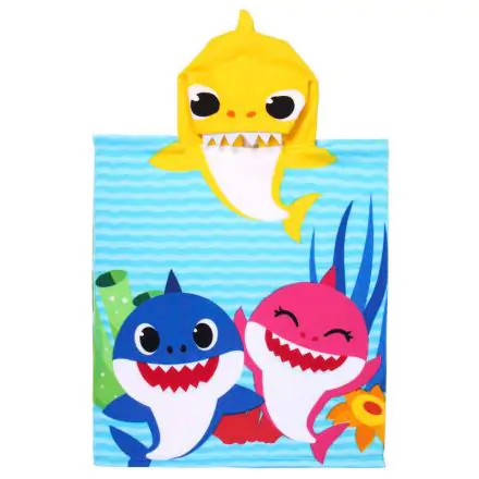 Baby Shark mikroszálas poncsó törölköző termékfotó