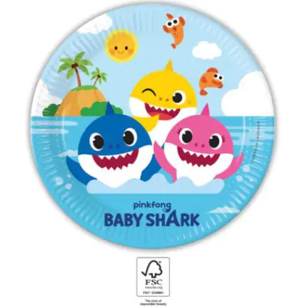 Baby Shark Next Generation papírtányér 8 db-os 23 cm FSC termékfotó