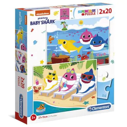 Baby Shark puzzle 2x20db-os termékfotó