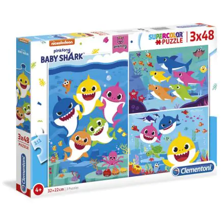 Baby Shark puzzle 3x48db-os termékfotó