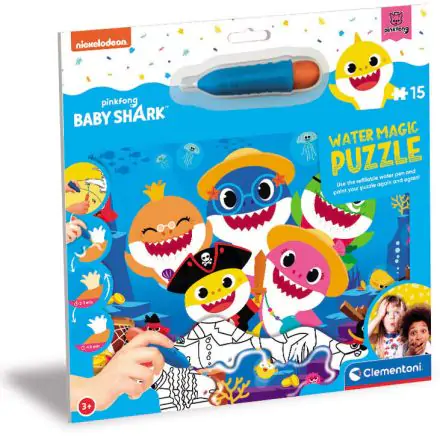 Baby Shark Water Magic puzzle 15db-os termékfotó