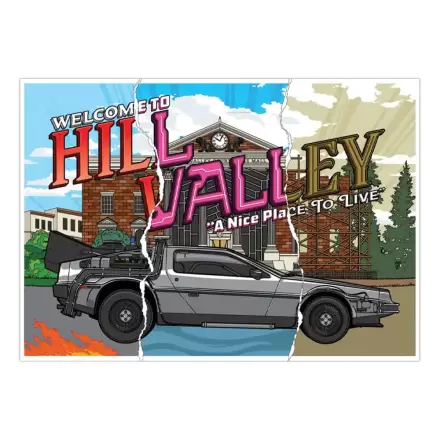 Back To The Future Art Print Hill Valley 40th Anniversary Limitált kiadás 42 x 30 cm   termékfotó