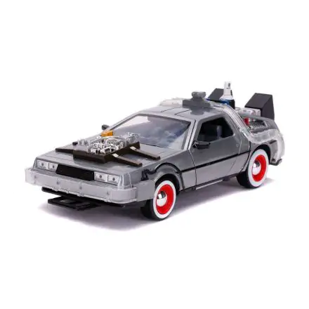 Back to the Future III Hollywood Rides Diecast Model 1/24 DeLorean Time Machine termékfotója