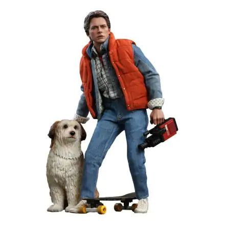 Back To The Future Movie Masterpiece 1/6 Marty McFly & Einstein Exkluzív akciófigurák 28 cm termékfotó