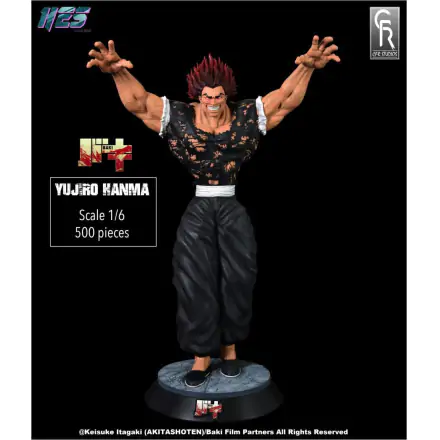 Baki 1/6 Yujiro Hanma szobor figura 37 cm termékfotó