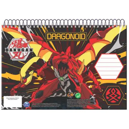Bakugan A/4 spirál vázlatfüzet 30 lapos termékfotó