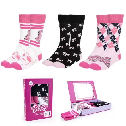 Barbie 3 db-os felnőtt zokni csomag termékfotó