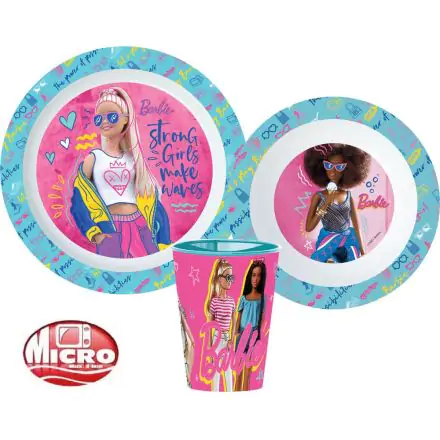 Barbie étkészlet, micro műanyag szett termékfotó