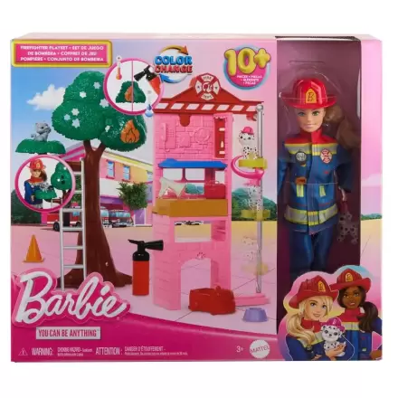 Barbie Firefighter fire station játék baba termékfotója