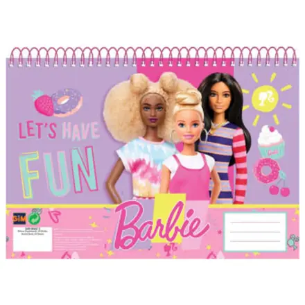 Barbie Happy Thoughts A/4 spirál vázlatfüzet, 30 lapos termékfotó