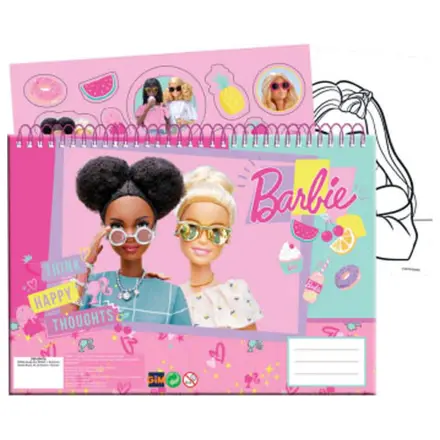 Barbie Happy Thoughts A/4 spirál vázlatfüzet 40 lapos matricával termékfotó