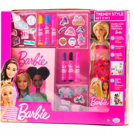Barbie játék baba és keményfedeles füzet termékfotója