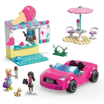 Barbie MEGA Convertible & Ice Cream Stand építőkészlet játékkészlet termékfotója